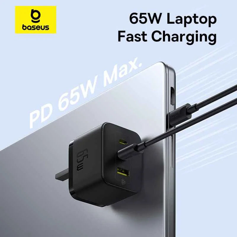 Baseus Palm Fast Charger 2C-U 65W Uk Cluster Black, P1011160D113-00