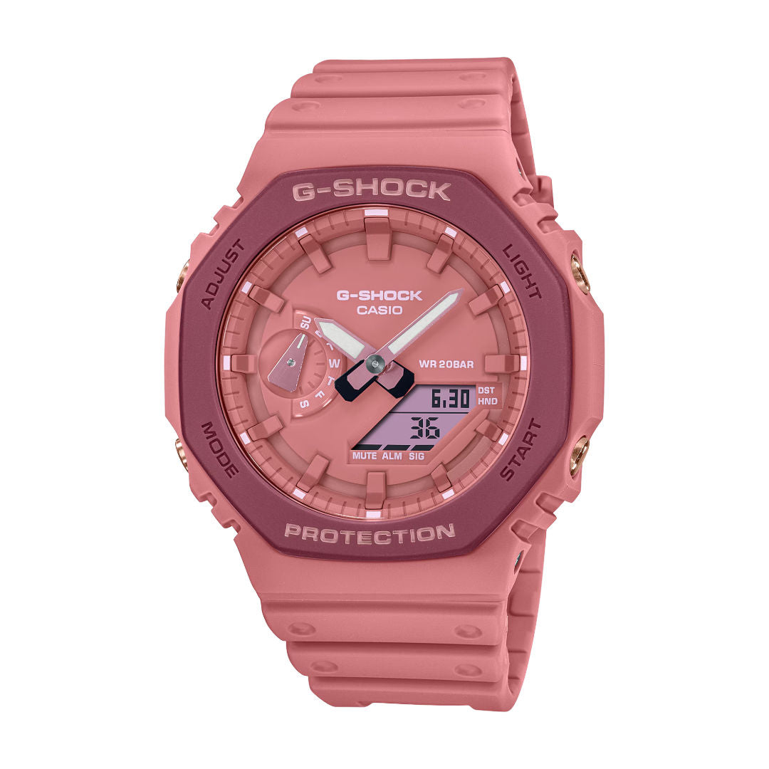Casio G-SHOCK Analog-Digital 2100 Series Watch, Pink, GA2110SL-4A4