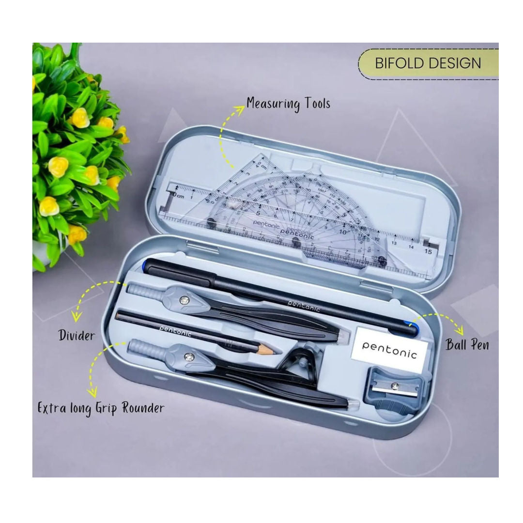 Pentonic Silver Geometry Box