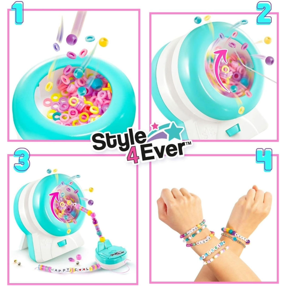 Canal Toys Style 4 Ever Magic Spinner Bracelet Jewelry Kit, (600+ Pieces)