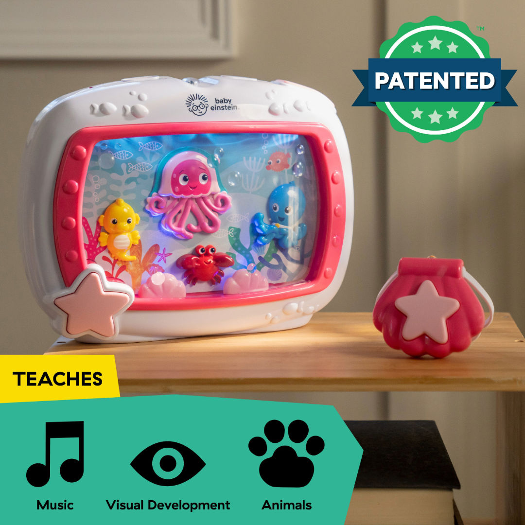 Baby Einstein Sea Dreams Soother Musical Crib Toy Machine, 0 months to 3 Years