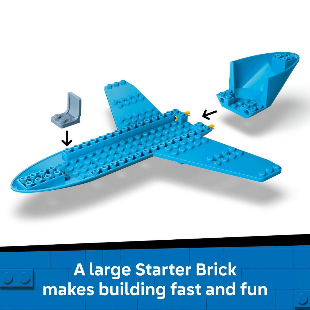 LEGO City Passenger Jet Plane Building Toy Set, 4+ Years