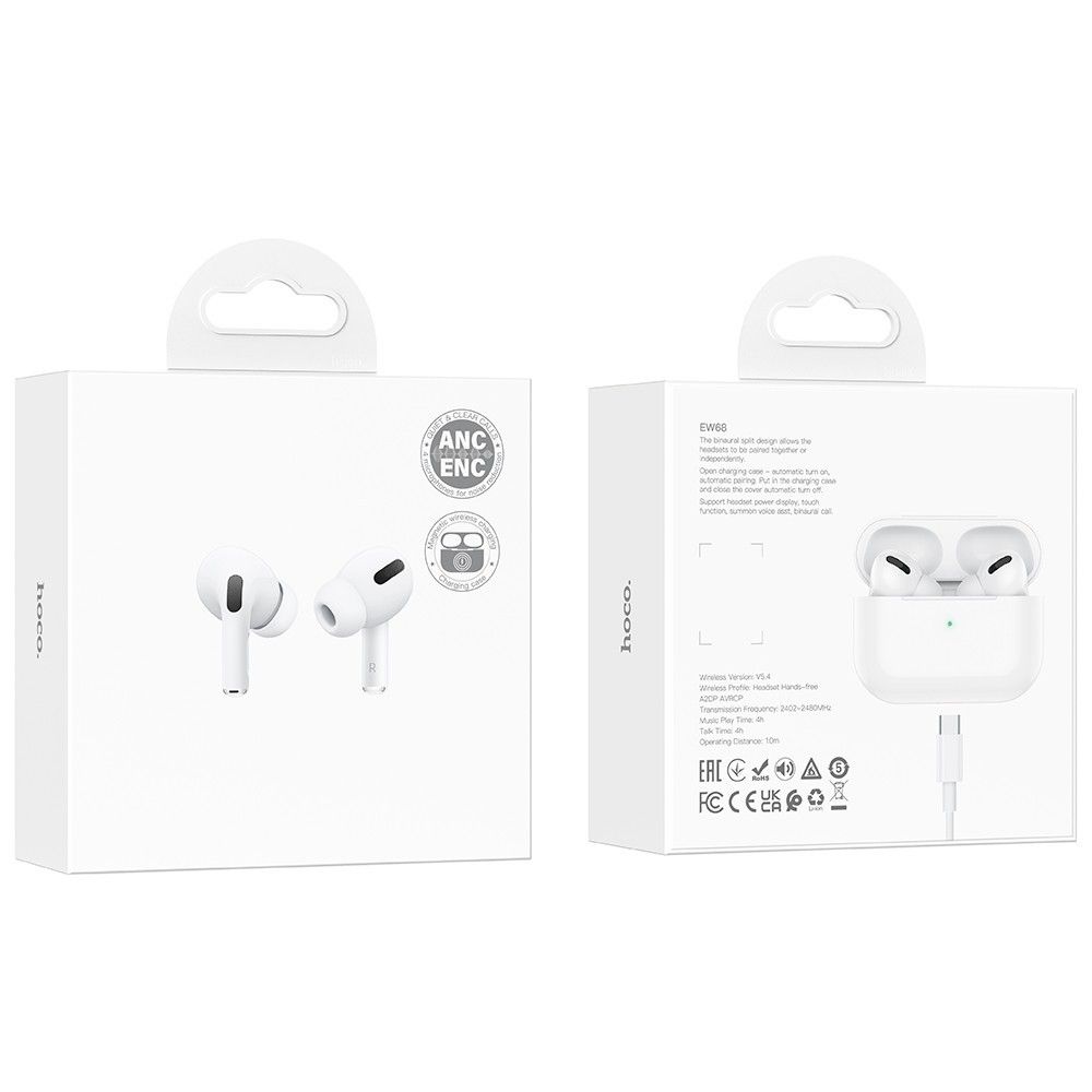 Hoco EW94 True Wireless ANC Noise Reduction BT Headset With Wireless Charging