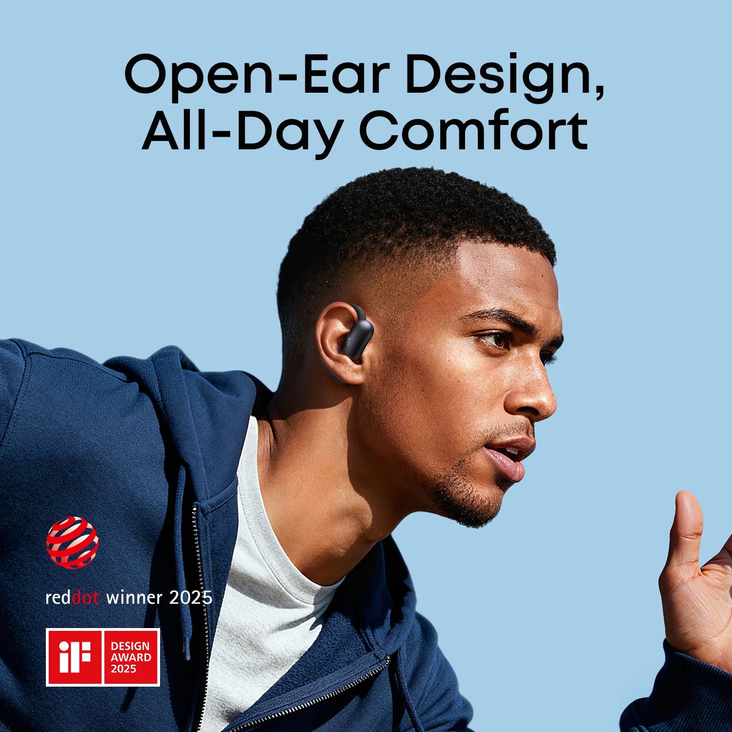 Anker Soundcore AeroFit 2 Open-Ear Wireless Earbuds with AI Translation, LDAC Hi-Res Audio & Adjustable Ear Hooks