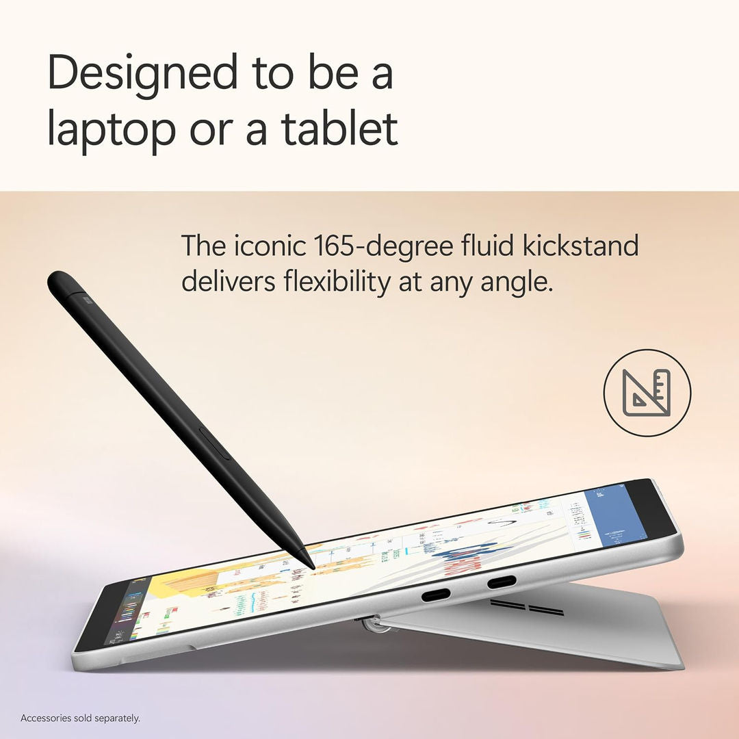 Microsoft Surface Pro 12 Copilot+ PC, 8 Core Snapdragon X Plus Processor, 16GB, 512GB 12 Inch Windows 11+ Arabic English Keyboard & Pen