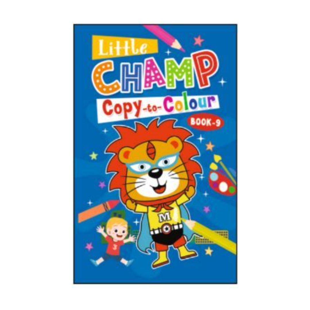 Golden Minds Little Champ Copy-to-Colour Book