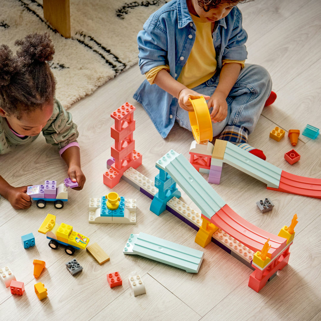LEGO DUPLO 3-in-1 Creative Ramps with Vehicles Toy Set, For Age 3+ Years