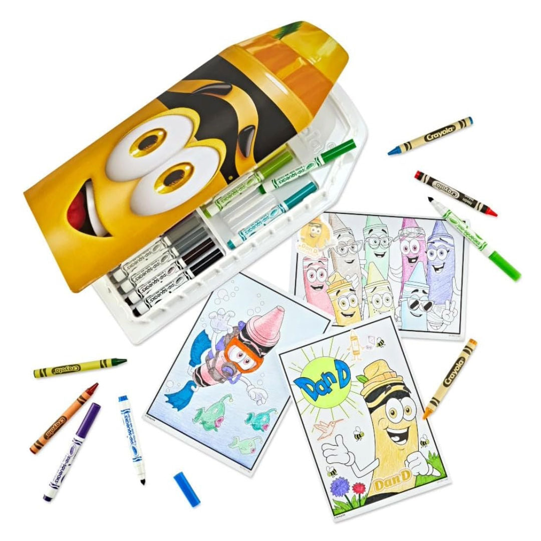 Crayola Limited Edition Dan D Collection Art Set, 60+ Pieces, Yellow
