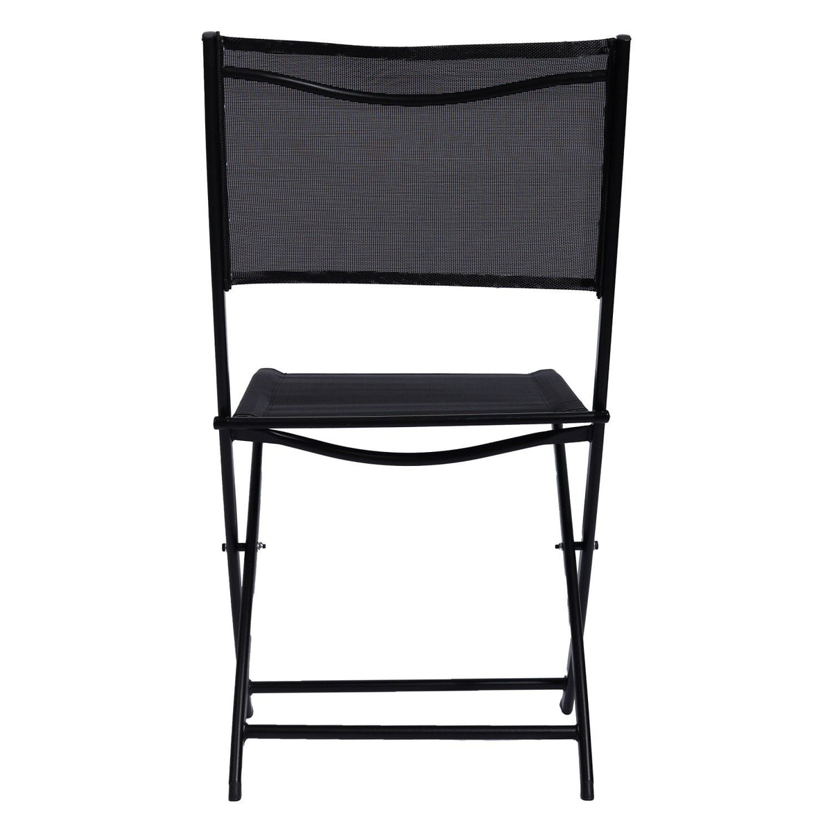 TNC Outdoor Furniture Set - 2 Folding Chairs & Semi‑Circular Table, TC‑22017