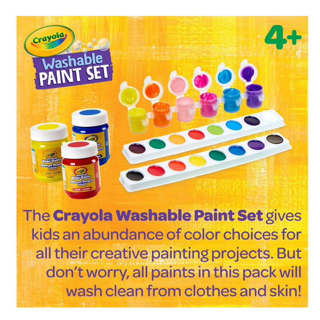 Crayola Washable PAINT SET, 50 Pieces