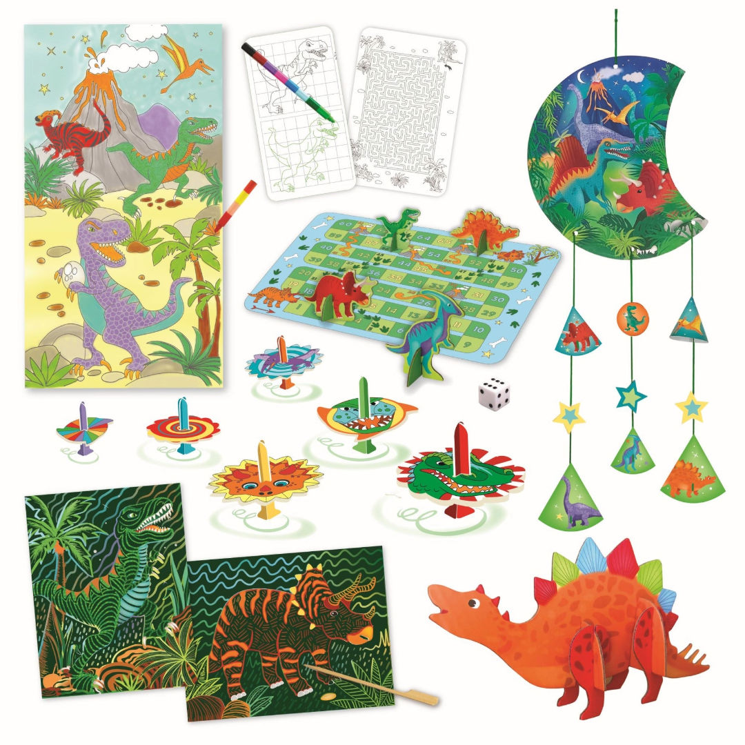 Box CanDIY Totally Dino Adventure Travel Suitcase Multi-Craft & Activity Set, 6+ years