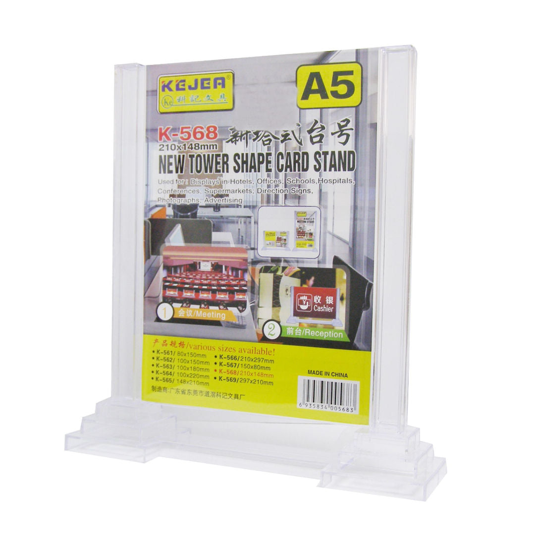 RSC Kejea Acrylic Tower Shape Card Stand