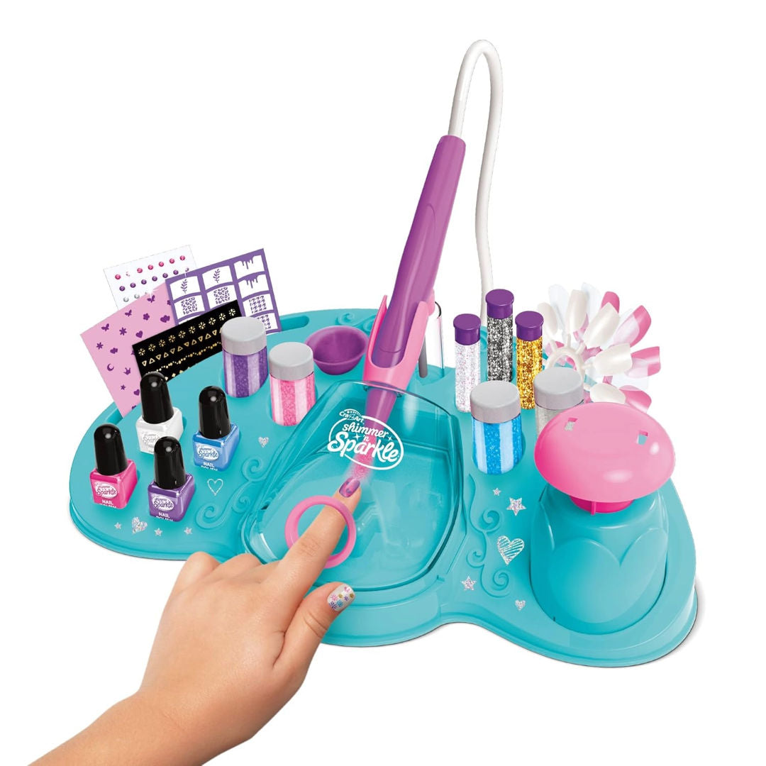 Cra-Z-Art Sparkle Glitter & Shimmer Airbrush Designer Nail Art Set, Children Ages 8+