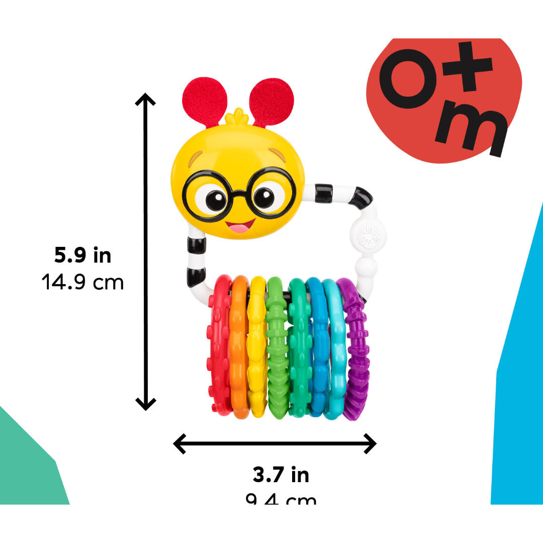 Baby Einstein Cal's Connectors Sensory Toy, 9.38x5.33x14.86cm, 9 Pieces, Multicolor, 0+ months