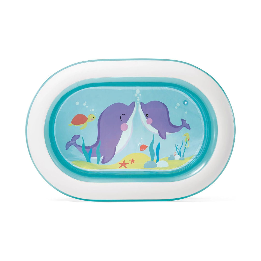Intex Inflatable Rectangular Pool, Size 163x107x46cm
