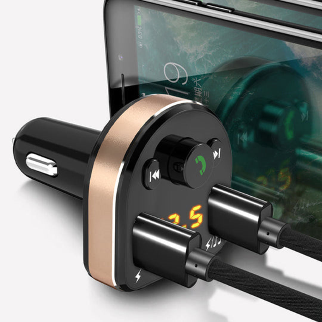 DUDAO R2PRO-B Car Bluetooth MP3 Car Charger, 3.1A
