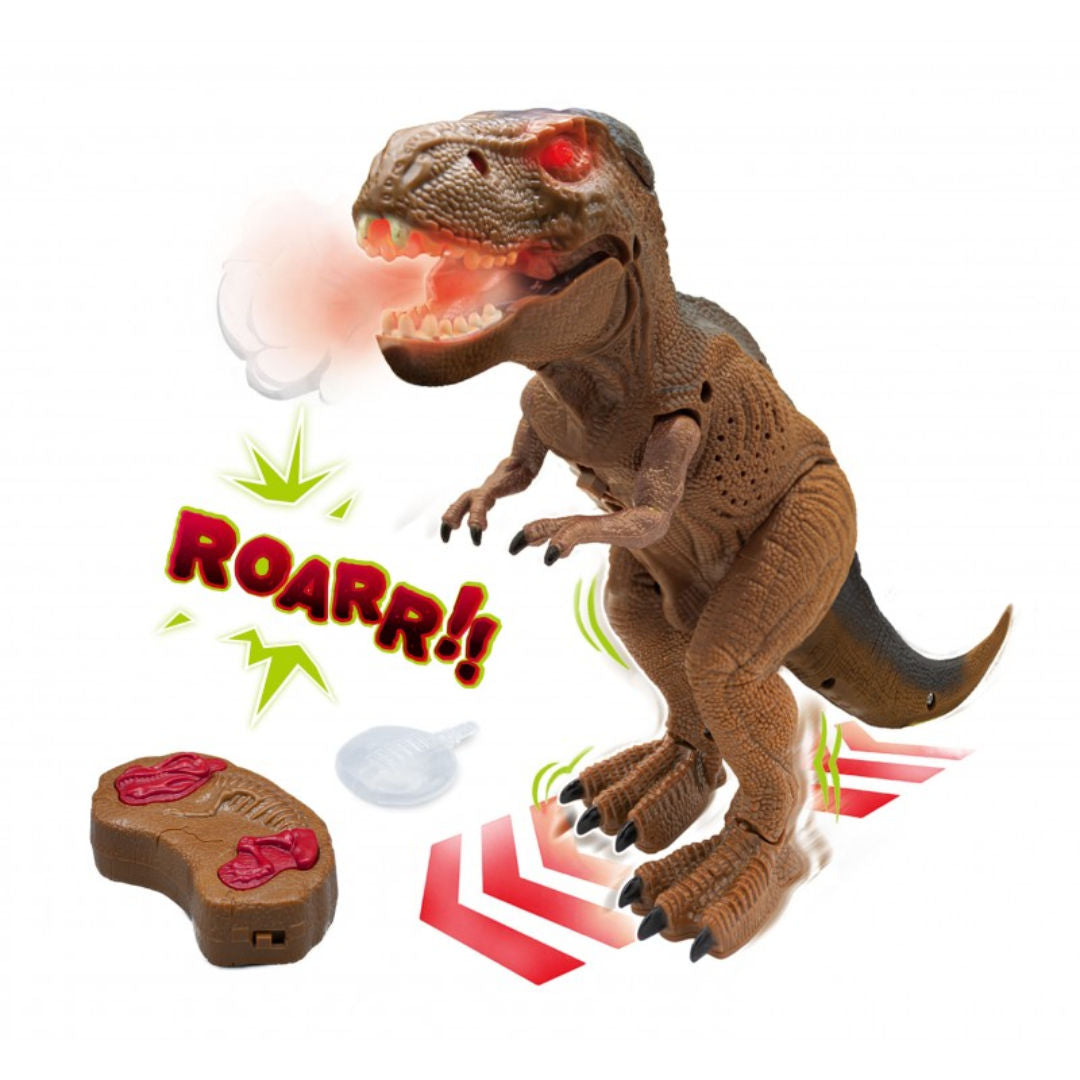 Buki France T-Rex Infrared RC Toy, 31x21cm, Brown