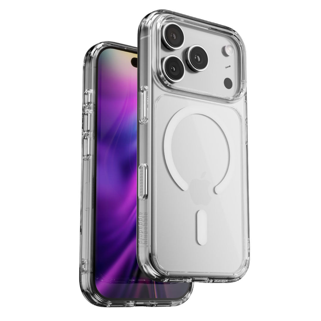 Blupebble Hybrid Mag Case with MagSafe for iPhone 17 Pro, Clear