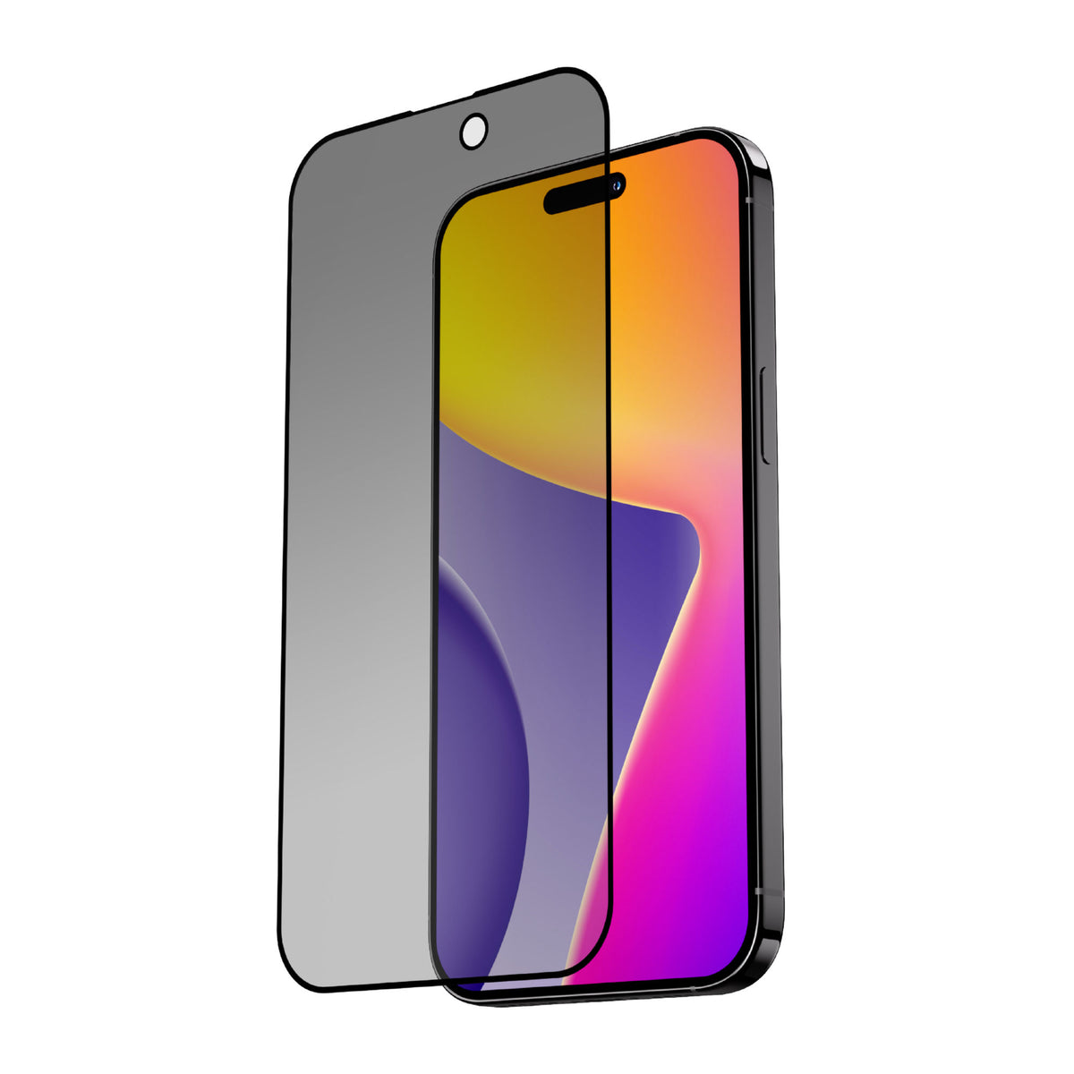 Blupebble Graphene Rock Series 2.5D Tempered Glass Screen Protector for iPhone 15 Series