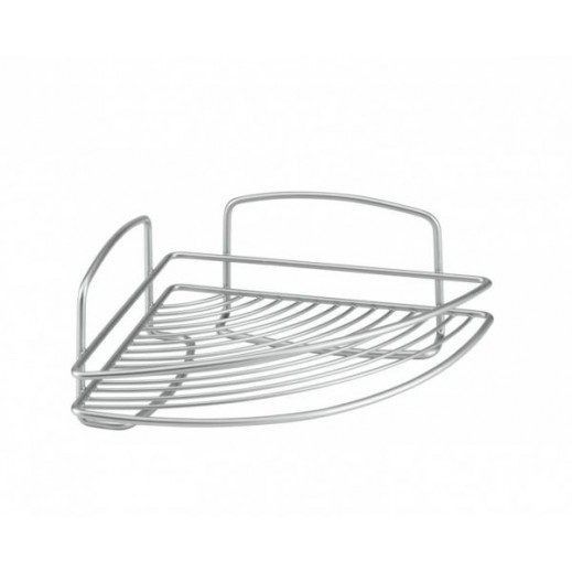 Metaltex Brass Onda Corner Side Rack,1 Tier