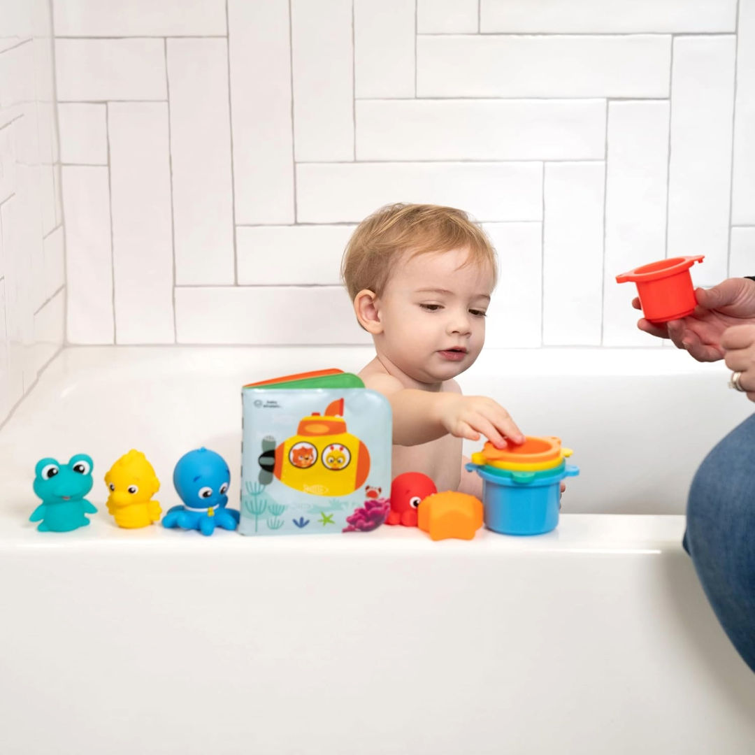 Baby Einstein Ocean Explorers Opus Bath Pals Bath Gift Set, 11 Pieces, 3 Months+