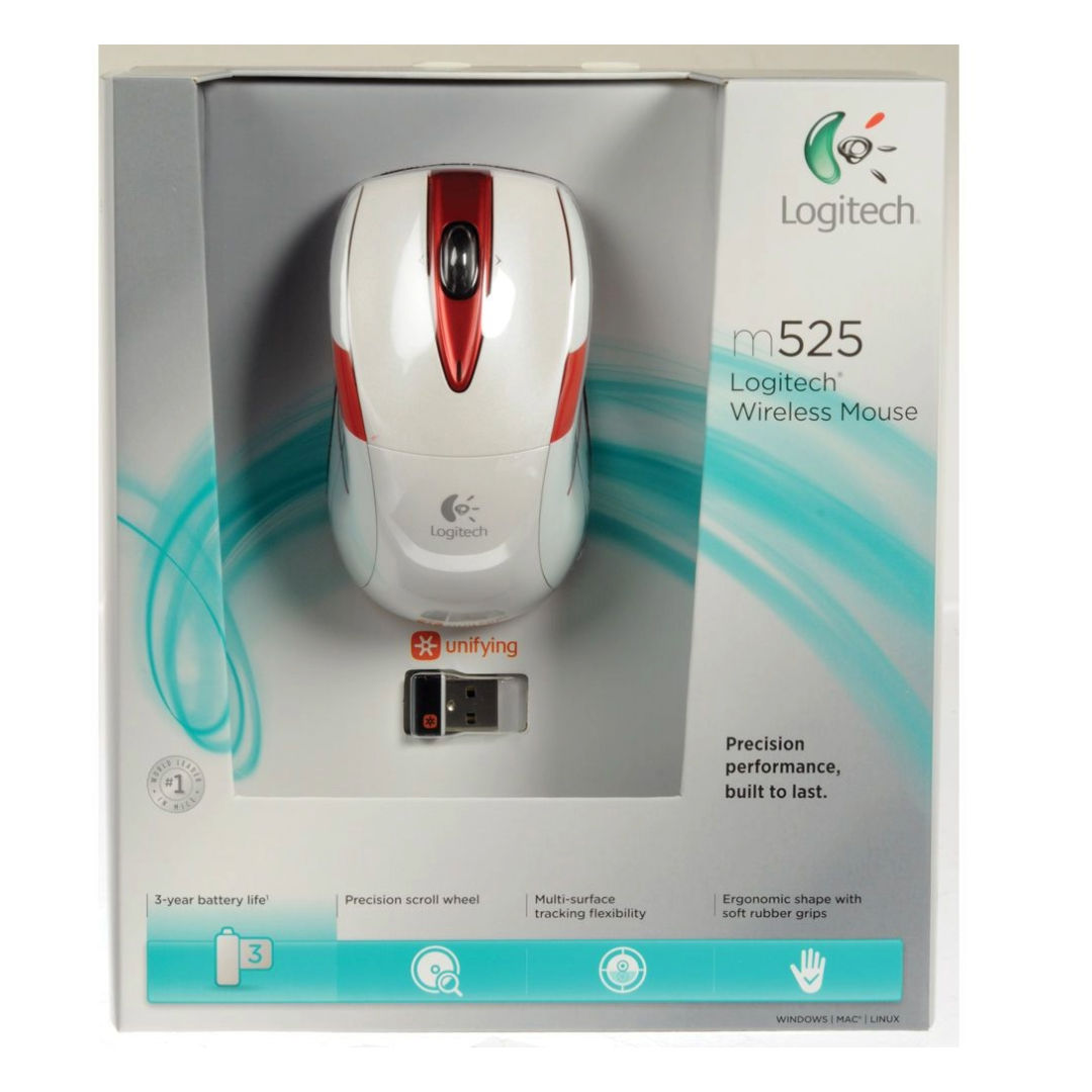 logitech M525, Wireless Mouse, White