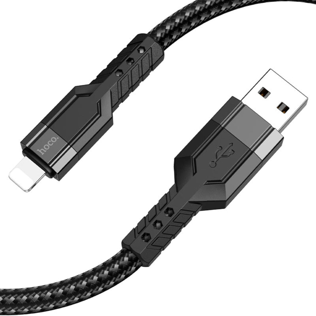 Hoco U110 USB-A to Lightning Charging Data Cable, 1.2m