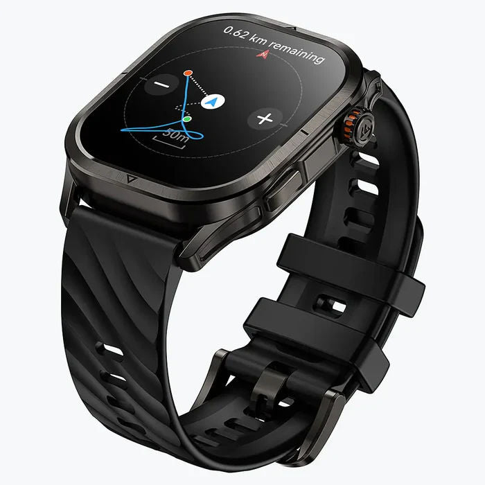 KOSPET Magic P10 GPS Smartwatch with 1.96” AMOLED Display, Bluetooth Calling, Dual-Band GNSS & 5ATM Waterproof