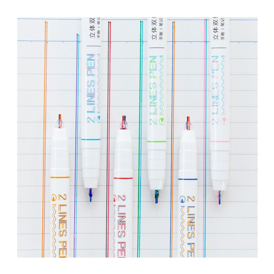 RSC 2-Line, Colour Pen Set, 6 Pieces, P21-213