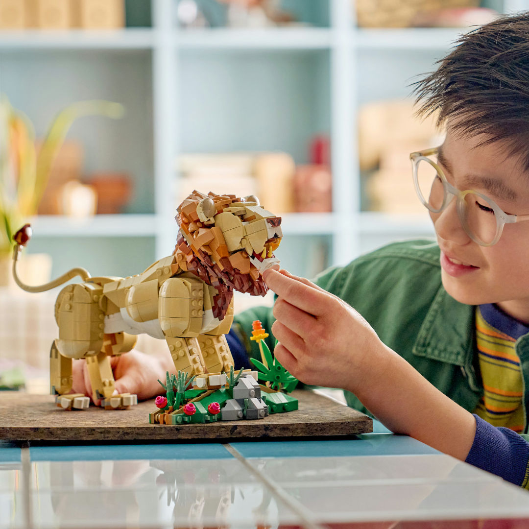 LEGO Creator 3-in-1 Wild Animals Majestic Lion Building Toy Set, For Age 9+ Years
