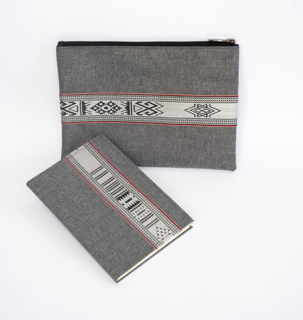 iPad Bag & Notebook Set with Traditional Woven Design, Assorted Colors