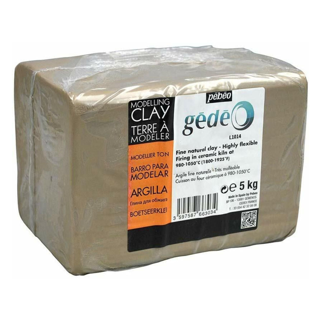Pebeo Air Drying Natural Clay, White, 5 kg, 766303