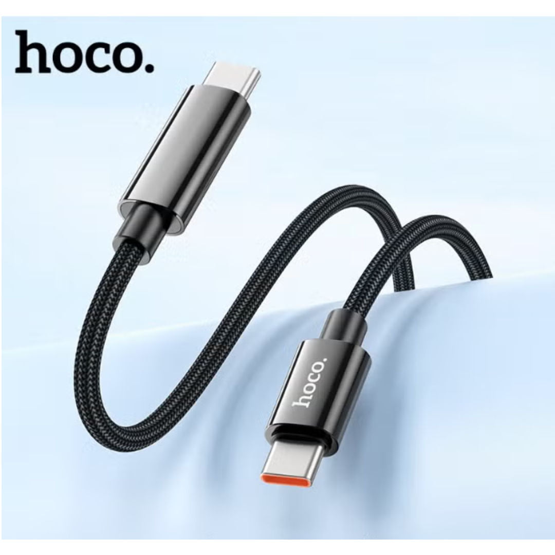 Hoco U125 Benefit 100W Charging Data Cable with Display Type-C to Type-C, 1.2m