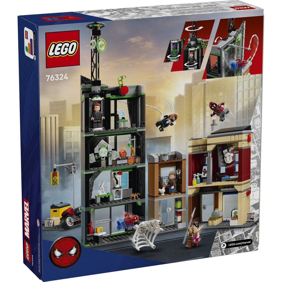 LEGO Marvel Spider-Man vs. Oscorp Building Play Set, For Age 10+ Years