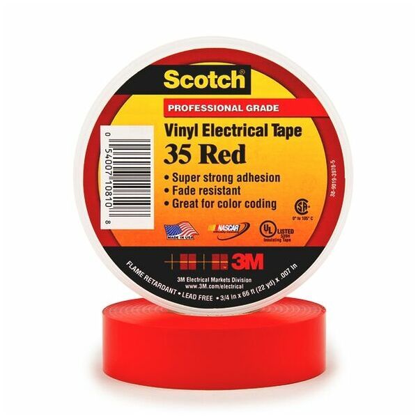 Scotch® Vinyl Color-Coding Electrical Tape 35, 19 mm x 20 m