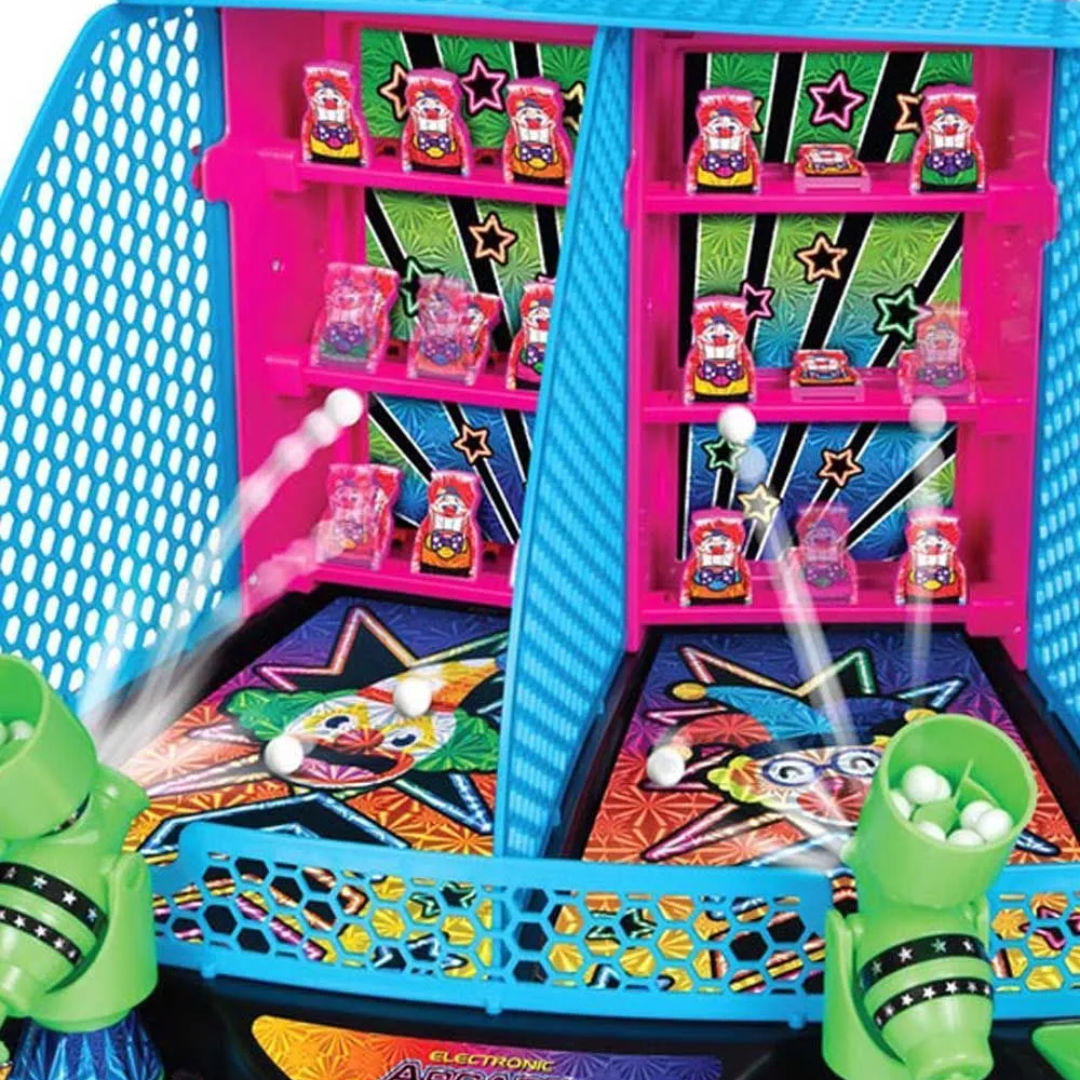 Ambassador Hyper Neon Series Electronic Arcade Down-The-Clown Game,6+ Years