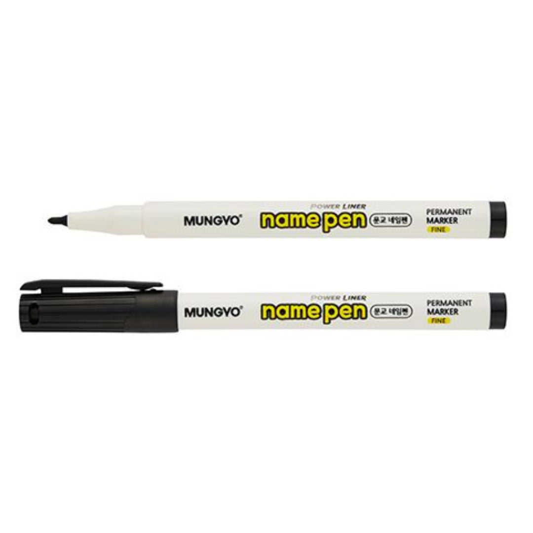 Mungyo Name Pen Permanent Marker, Black, PES12