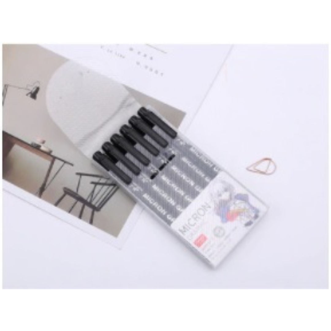 RSC Micron Graphic Pen Box, 6pieces