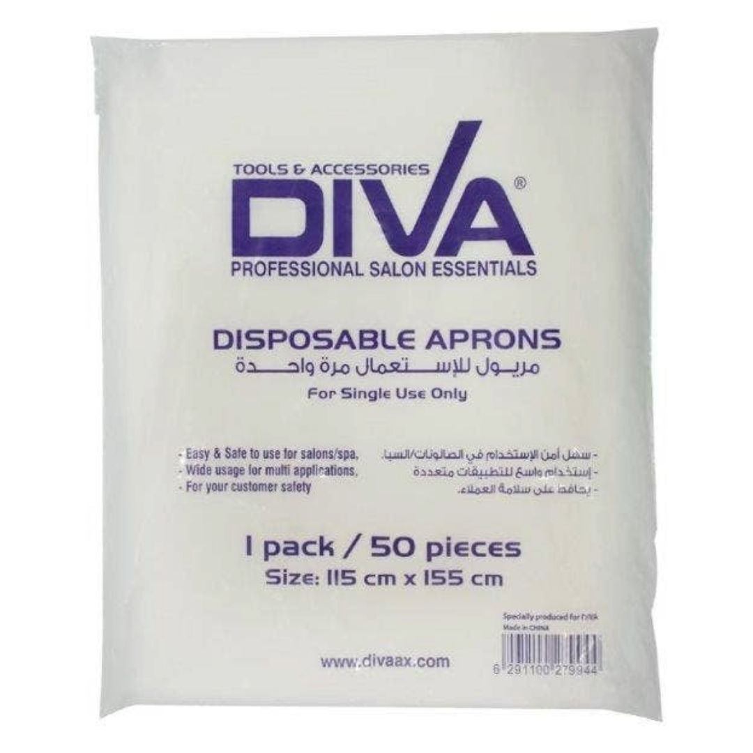 Diva Barber Apron Disposable, 50pcs, Pack