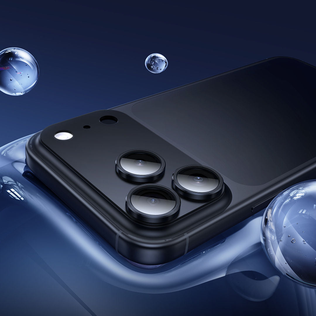Hoco V16 Armor Metal Integrated Lens Glass for iPhone 18 Pro Max, 3D Full Coverage, Aluminum Alloy Protection