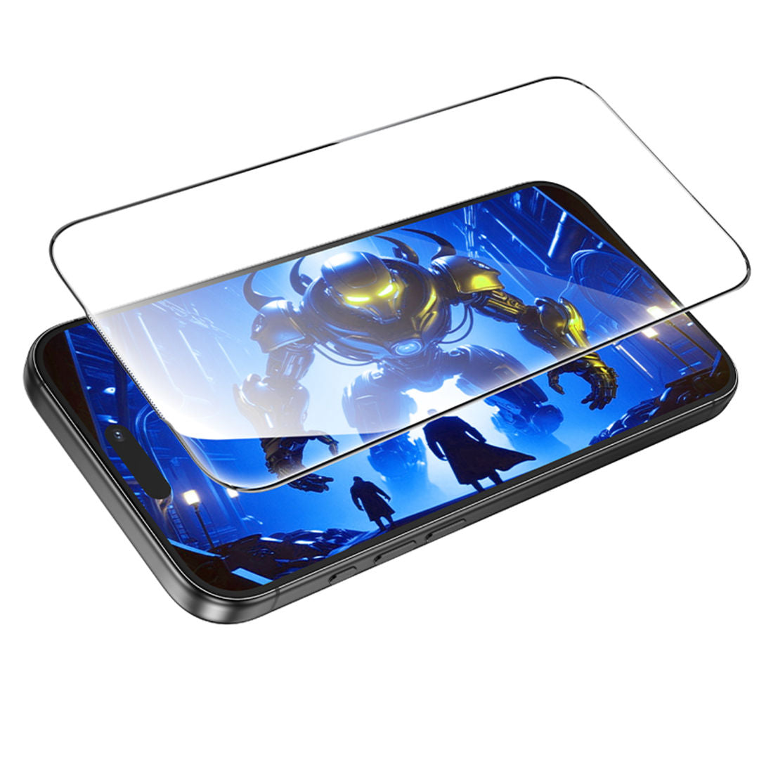 Hoco A888 Pro Bear Shield Series Corning Full Screen HD Tempered Glass for iPhone 18 Pro Max, iPhone 17 Pro Max, Corning Glass, Full Screen Coverage