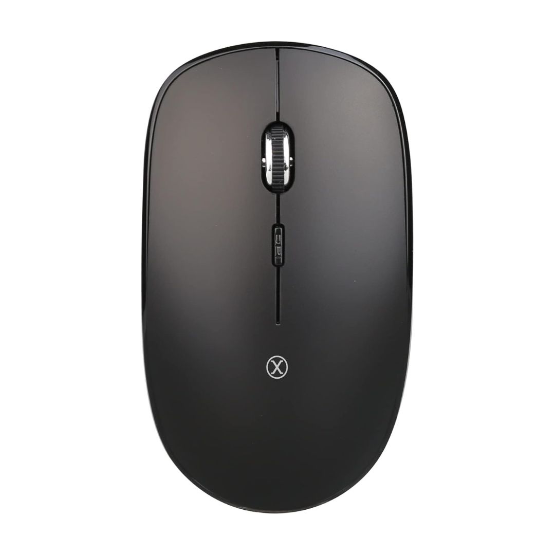 Xcell D-202WL Wireless Keyboard and Mouse Desktop Combo for Windows and Mac, Tablets, Laptop with 2.4 GHz Wireless USB-Receiver, Arabic-English Key, Black