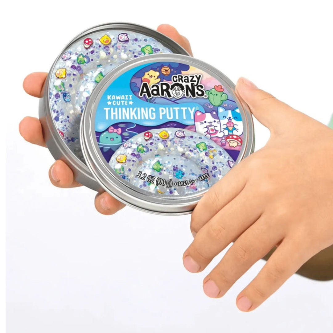 Crazy Aaron's Kawaii Cute Thinking Putty Tin, 90gm, For Age 3+ Years