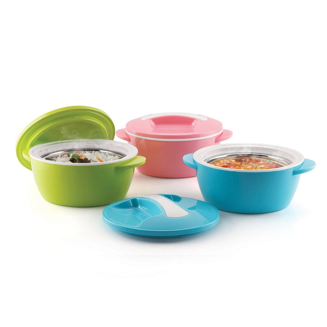 Axis Aura Hot Pot 4 Pieces Set, 600ml+1000ml+2000ml+3000ml Microwave Safe HP-611