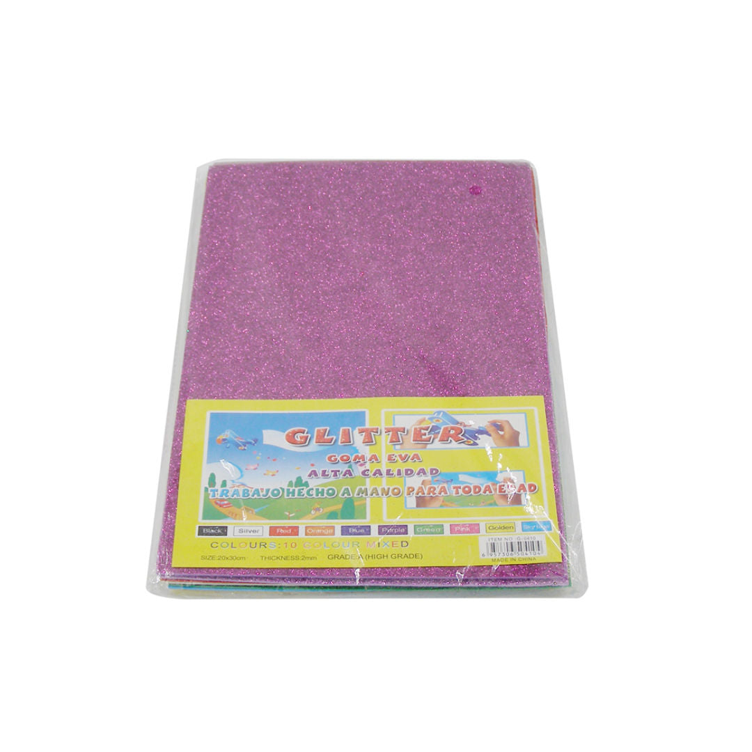 RSC A4 Glitter Foam Multi Color, 10sheets
