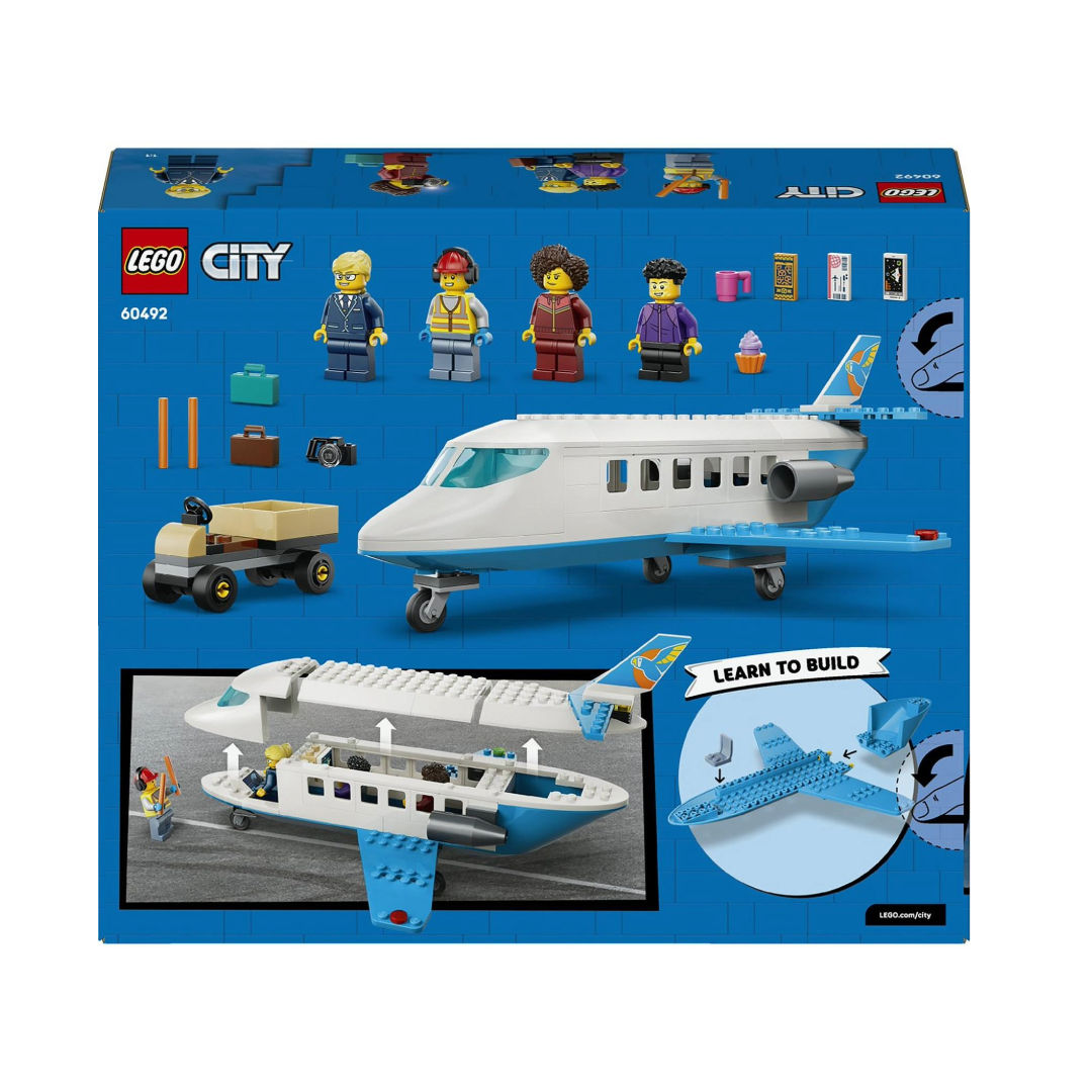 LEGO City Passenger Jet Plane Building Toy Set, 4+ Years