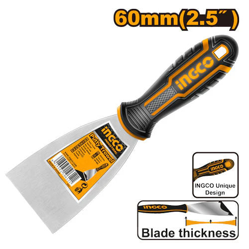 INGCO Putty Trowel, Stainless Steel, Heat Treated