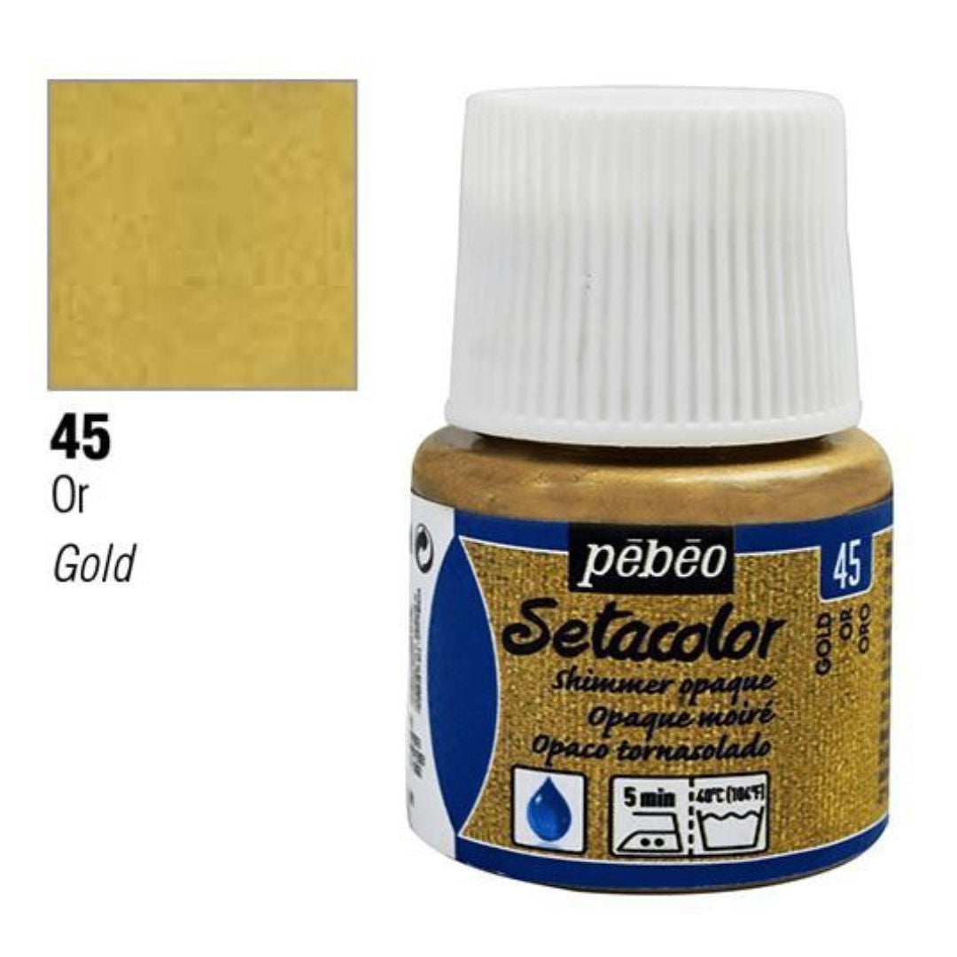 Pebeo Setacolor Opaque Shimmer, 45 ml