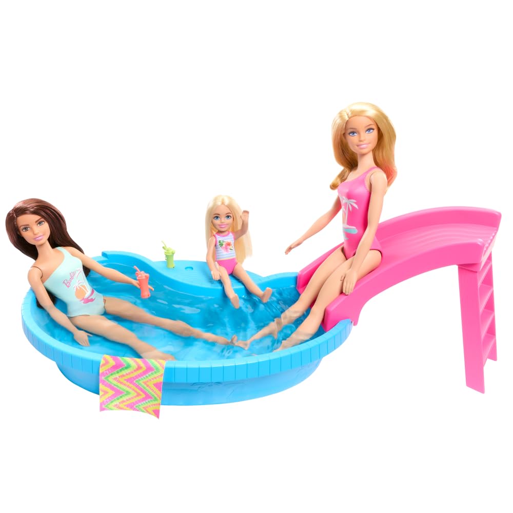 Barbie Doll & Pool Playset, 3+ Years