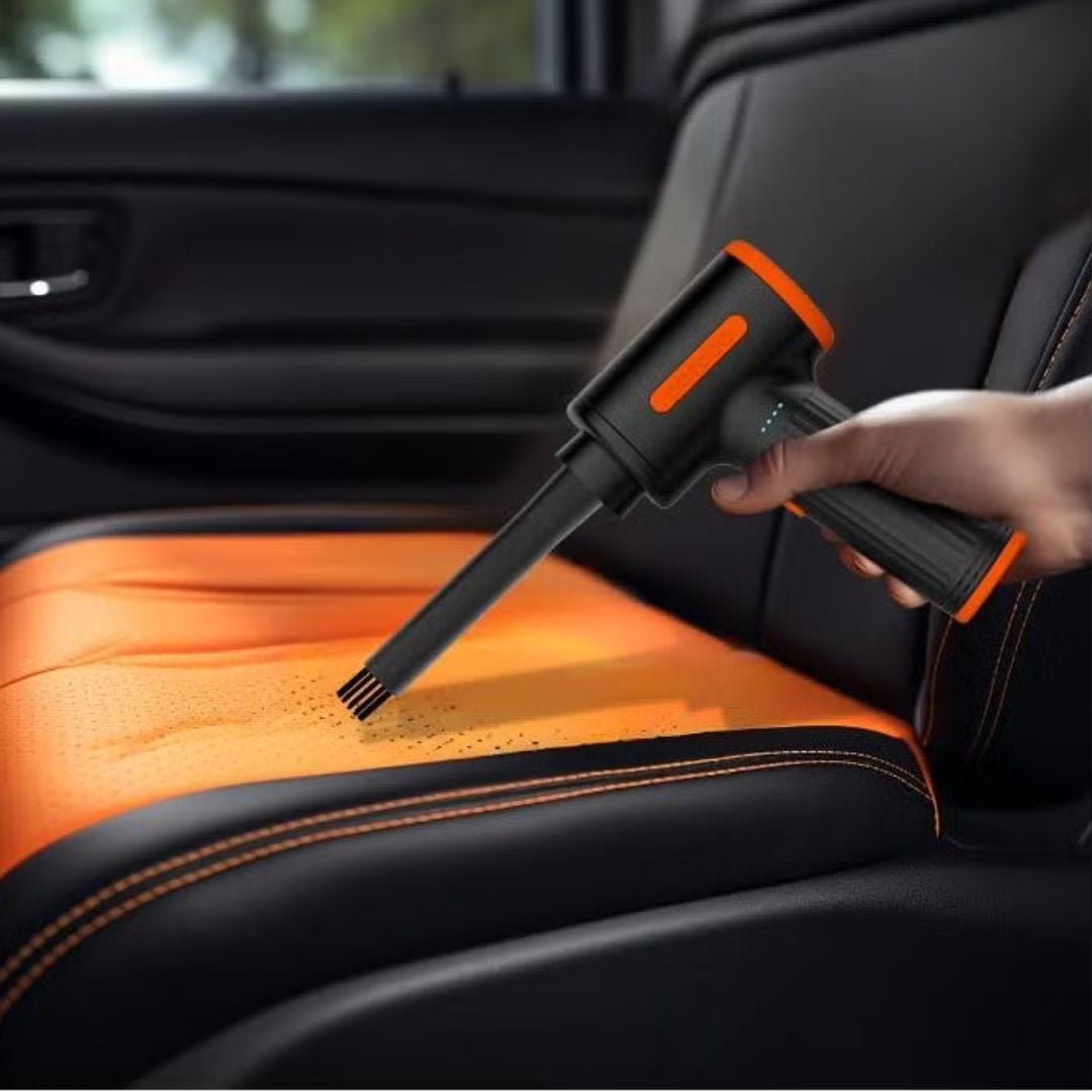 Porodo Portable Handheld Super Duster with Vacuum Function, Black